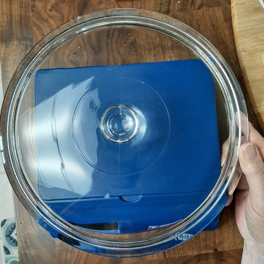 Glass Lid 9" Round Casserole Cookware Crock Pot Oven